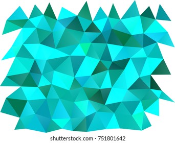 Light Blue, Green vector low poly pattern. Shining colored illustration in a brand-new style. Triangular pattern for your business design.