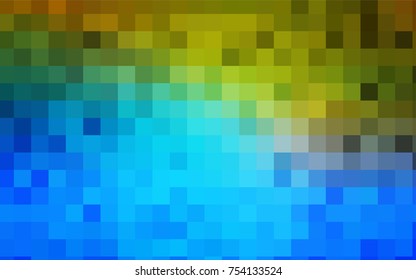 Light Blue, Green vector low poly background. A sample with a polygonal design. Illustration in polygonal style with repeating squares