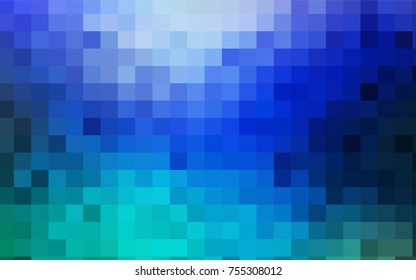 Light Blue, Green vector low poly background. A sample with a polygonal design. Illustration in polygonal style with repeating squares