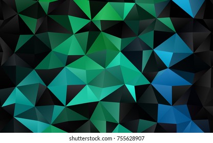 Light Blue, Green vector low poly background. Glitter abstract illustration with an elegant design. A completely new design for your business.
