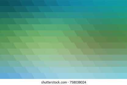 Light Blue, Green vector low poly background. A sample with a polygonal design. Illustration in polygonal style with repeating squares