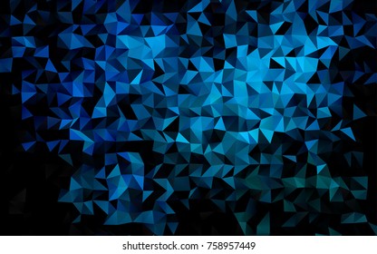 Light Blue, Green vector low poly pattern. Triangular geometric sample with gradient.  Brand-new style for your business design.