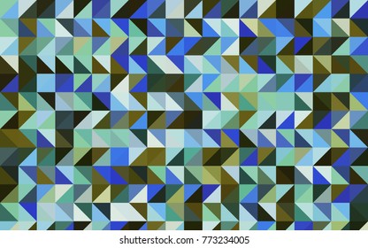 Light Blue, Green vector low poly background. Shining illustration, which consist of triangles. A new texture for your design.
