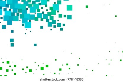 Light Blue, Green vector low poly background. A sample with a polygonal design. Illustration in polygonal style with repeating squares