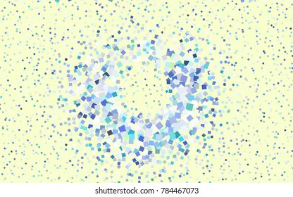 Light Blue, Green vector low poly background. A sample with a polygonal design. Illustration in polygonal style with repeating squares