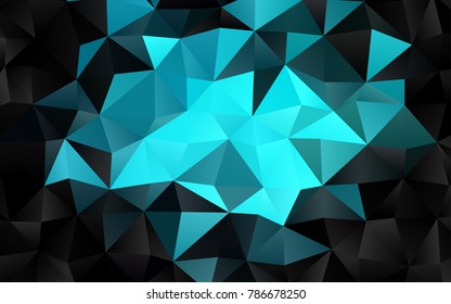 Light Blue, Green vector low poly template. An elegant bright illustration with gradient. The textured pattern can be used for background.