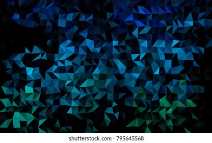 Light Blue, Green vector low poly template. A completely new color illustration in a vague style. The template can be used as a background for cell phones.