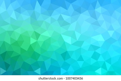 Light Blue, Green vector modern geometrical abstract background. Texture, new background. Geometric background in Origami style with gradient. 
