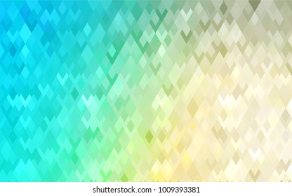 Light Blue, Green vector modern geometrical background. Abstract template. Geometric pattern in square style with gradient.