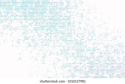 Light Blue, Green vector modern geometrical circle abstract background. Dotted texture template. Geometric pattern in halftone style with gradient. 