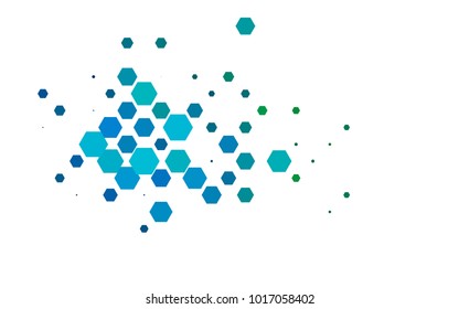 Light Blue, Green vector modern geometrical abstract background. Texture, brand-new background. Geometric background in Origami style with gradient. 