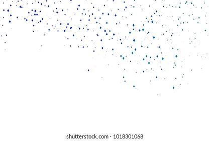 Light Blue, Green vector modern geometrical background. Abstract template. Geometric pattern in square style with gradient.
