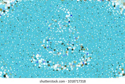 Light Blue, Green vector modern geometrical background. Abstract template. Geometric pattern in square style with gradient.