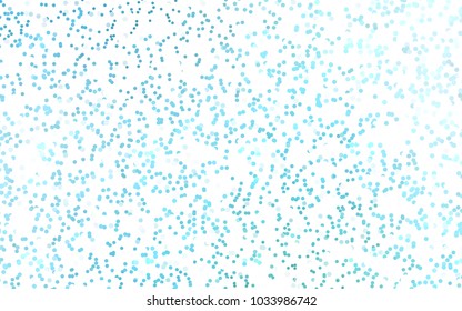 Light Blue, Green vector modern geometrical circle abstract background. Dotted texture template. Geometric pattern in halftone style with gradient. 