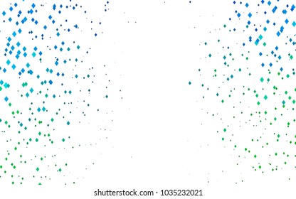 Light Blue, Green vector modern geometrical background. Abstract template. Geometric pattern in square style with gradient.