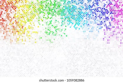 Light Blue, Green vector modern geometrical background. Abstract template. Geometric pattern in square style with gradient.