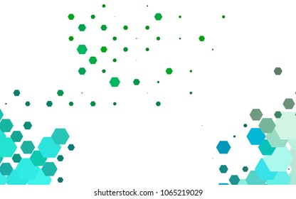 Light Blue, Green vector modern geometrical abstract background. Texture, brand-new background. Geometric background in Origami style with gradient. 