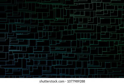 Light Blue, Green vector modern geometrical background. Abstract template. Geometric pattern in square style with gradient.