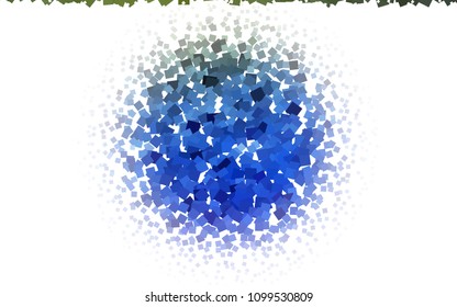 Light Blue, Green vector modern geometrical background. Abstract template. Geometric pattern in square style with gradient.