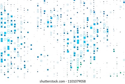 Light Blue, Green vector modern geometrical background. Abstract template. Geometric pattern in square style with gradient.