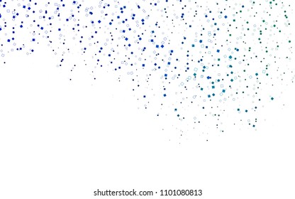 Light Blue, Green vector modern geometrical background. Abstract template. Geometric pattern in square style with gradient.
