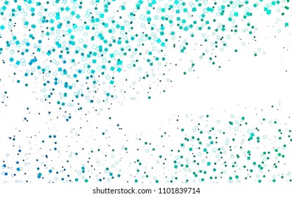 Light Blue, Green vector modern geometrical background. Abstract template. Geometric pattern in square style with gradient.