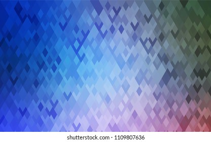 Light Blue, Green vector modern geometrical background. Abstract template. Geometric pattern in square style with gradient.