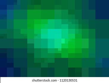Light Blue, Green vector modern geometrical abstract background. Texture template. Geometric pattern in Origami style with gradient. 