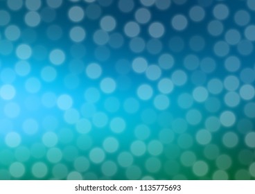 Light Blue, Green vector modern bokeh pattern. An elegant bright illustration with gradient. Brand new style for your business design.