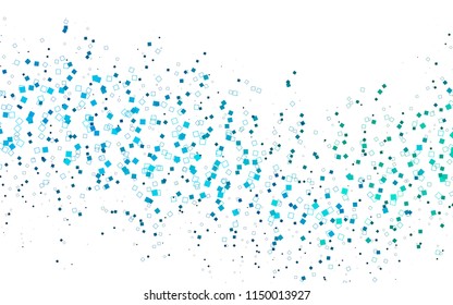 Light Blue, Green vector modern geometrical background. Abstract template. Geometric pattern in square style with gradient.