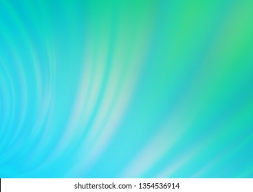Light Blue, Green vector modern bokeh pattern. Modern geometrical abstract illustration with gradient. The blurred design can be used for your web site.