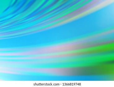 Light Blue, Green vector modern bokeh pattern. Modern geometrical abstract illustration with gradient. The template can be used for your brand book.