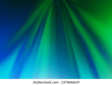 Light Blue, Green vector modern bokeh pattern. Modern geometrical abstract illustration with gradient. The template can be used for your brand book.