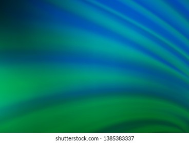Light Blue, Green vector modern bokeh pattern. Modern geometrical abstract illustration with gradient. A new texture for your design.