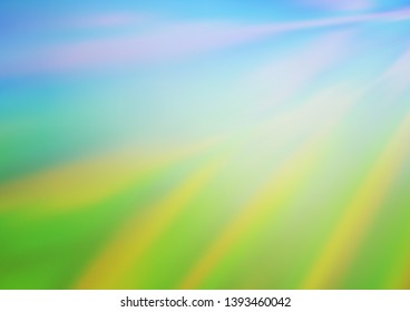 Light Blue, Green vector modern bokeh pattern. Creative illustration in halftone style with gradient. The elegant pattern for brand book.