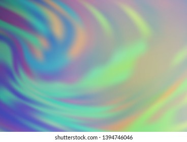 Light Blue, Green vector modern bokeh pattern. Colorful abstract illustration with gradient. The template for backgrounds of cell phones.