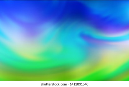 Light Blue, Green vector modern elegant backdrop. Creative illustration in halftone style with gradient. New way of your design.