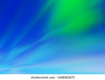 Light Blue, Green vector modern bokeh pattern. Colorful illustration in abstract style with gradient. The template for backgrounds of cell phones.