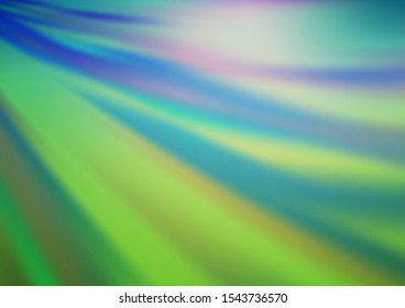 Light Blue, Green vector modern bokeh pattern. Glitter abstract illustration with an elegant design. A completely new design for your business.