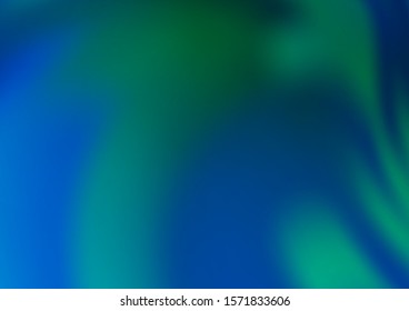 Light Blue, Green vector modern bokeh pattern. A vague abstract illustration with gradient. A new texture for your design.