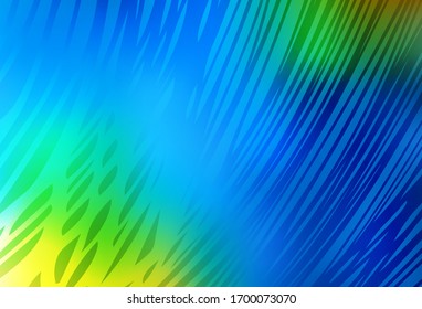 Light Blue, Green vector modern elegant background. Shining colorful illustration in smart style. Background for designs.