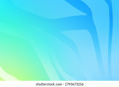 Hellblauer, grüner, moderner, eleganter Hintergrund. Eine komplett neue farbige Illustration im unscharfen Stil. Neues Design für Ihr Markenbuch.