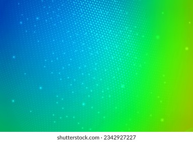 Light Blue, Green vector Modern abstract illustration with colorful water drops. Glitter abstract illustration with blurred drops of rain. Modern design for a business card.