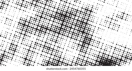 Light Blue, Green vector modern geometrical circle abstract background. Dotted texture template. Geometric pattern in halftone style with gradient.