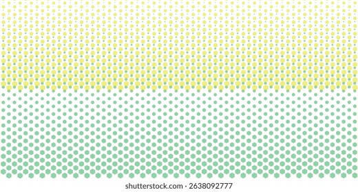 Light Blue, Green vector modern geometrical circle abstract background. Dotted texture template. Geometric pattern in halftone style with gradient. 