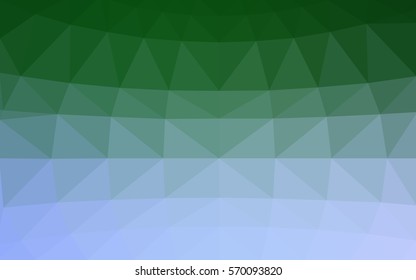 Light Blue Green vector modern geometrical abstract background. Texture, seamless background. Geometric background in Origami style with gradient. 