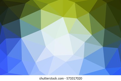Light Blue, Green vector modern geometrical abstract background. Texture, new background. Geometric background in Origami style with gradient. 