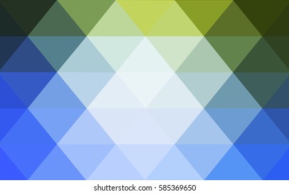 Light Blue, Green vector modern geometrical abstract background. Texture, new background. Geometric background in Origami style with gradient. 