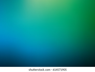 Light Blue, Green vector modern elegant abstract background in blurry style with gradient. Brand-new colored template.   