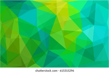 Light Blue, Green vector modern geometrical abstract background. Texture, new background. Geometric background in Origami style with gradient. 